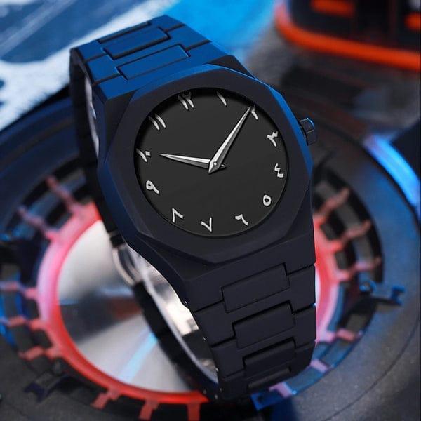 Men's Black Stainless Steel Watch....