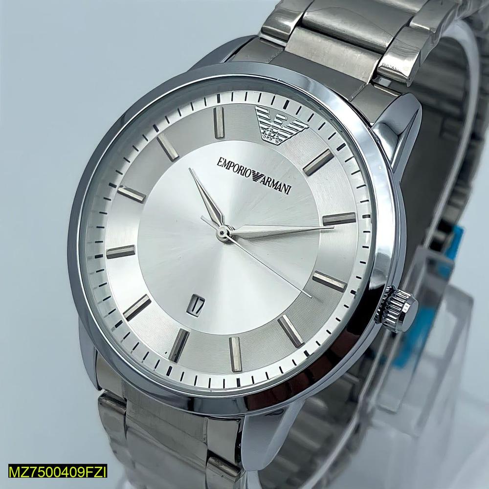 ⌚ Emporio Armani Stainless Steel Quartz Watch ✨